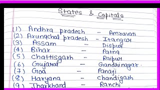 States and Capitals of India  Indian States and their Capitals 2024  States and Capitals [upl. by Macleod]