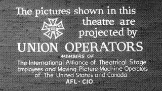 Projected By IATSE Local 249 Union Operators snipe 1950s FTD0040 [upl. by Adlare]