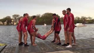 WPI Mens Rowing  New England Championship Coxswain Toss [upl. by Ynitsed918]