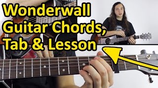 How to play Wonderwall  Chords amp Tabs [upl. by Johnsten]