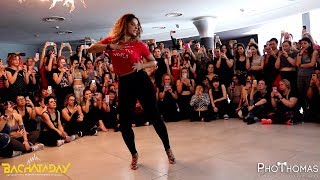 La Alemana Lady Style  Bachata Day 2019 [upl. by Anileve]