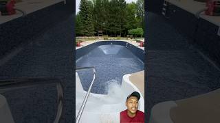 KOLAM BERENANG KERING pool swimminghack satisfying pooling automobile poolcleaner water [upl. by Anertak]