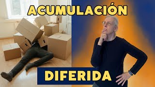 ACUMULACION DIFERIDA  Minimalismo otras perspectivas sobre Marie Kondo y la Limpieza sueca [upl. by Doralia346]