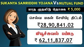 செல்வ மகள் சேமிப்பு திட்டம் லாபமா Selva Makal Semippu Thittam vs Mutual fund explained in Tamil [upl. by Ahseinod]