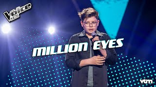 Sid  Million Eyes Blind Auditions  The Voice Kids  VTM [upl. by Norehs]