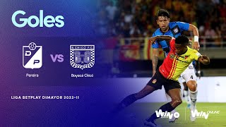 Deportivo Pereira vs Boyacá Chicó goles  Liga BetPlay Dimayor 20232  Fecha 4 [upl. by Ydnih]