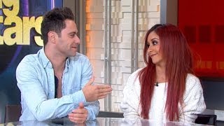 Snooki Interview 2013 DWTS Contestant Gets Boot Discusses on GMA [upl. by Elleirda]