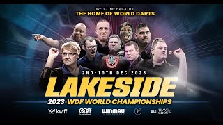 WDF World Darts Championship Live Session 11 2 10 December 2023 [upl. by Eniagrom248]