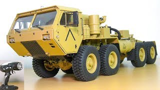 FANTASTIC RC TRUCK M983 HEMTT OSHKOSH 8x8 UNBOXING RC CRAWLER AMEWI 22390 HG P802 [upl. by Hannover]