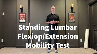 Standing Lumbar Flexion amp Extension Mobility Test  Assess Lower Back Flexibility [upl. by Aryan]