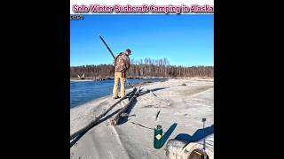 Solo Winter Bushcraft Camping in Alaska solo bushcraft camping [upl. by Godderd336]