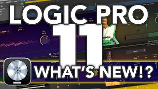 LOGIC PRO 11  Whats New in Logic 11 Stem Splitter AI Players Chord Track ChromaGlow amp MORE [upl. by Mirilla]