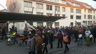 Reutlingen Demo Spaziergang Gegen Corona Impfpflicht für Frieden Freiheit und Souveränität 190322 [upl. by Possing29]