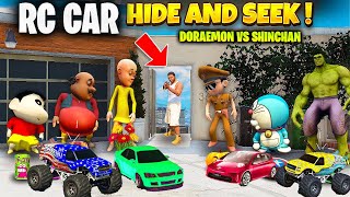 Shinchan and Franklin Playing Mini Rc Car Hide and Seek in GTA 5 [upl. by Suu]