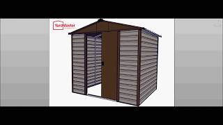 YardMaster Shiplap 8x6 TBSL Metal Shed  How to Assemble [upl. by Lydie]