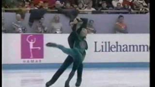 Mandy WotzelIngo Steuer SP 1994 Lillehammer Olympics [upl. by Kory]