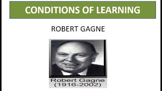 ROBERT GAGNE THEORY CONDITIONS OF LEARNING UGC NET EDUCATION UNIT83 [upl. by Tilagram741]