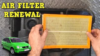 Air Filter Renewal  VW Polo 9N [upl. by Pandolfi]