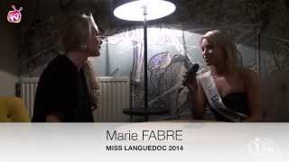 Mistral Tv  itw Marie Fabre  Miss Languedoc 2014 [upl. by Nnaeoj]