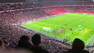 Liverpool Fans Three Little Birds Wembley League Cup Final 2024 [upl. by Charlene]