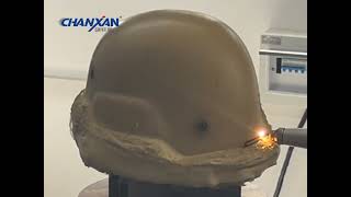 Aramid Helmet 3D 5 axis laser cutting machine [upl. by Ahserak]