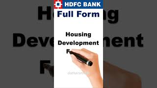 HDFC Bank Full Form hdfc hdfcbank shorts [upl. by Teilo]