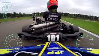 Onboard Gold Kart Rotax Max Senior  GK4 3 Genk Race 1 [upl. by Pennebaker]