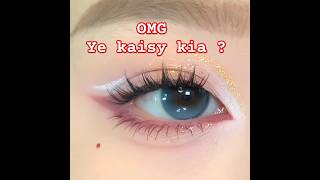 Pinkish Glittery Eye Makeup Professional Makeup Artist Beauty Secrets😍 Look Beautiful shorts [upl. by Lissy667]