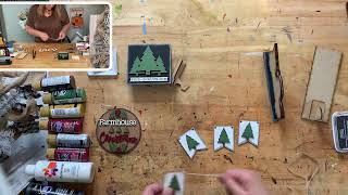 🎄🎄🎄 Christmas Tree Farm Tiered Tray  diy kit 🎄🎄🎄 [upl. by Ayotna]