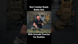 Best Combat Ready Battle Belt With Grenade Pouches For Buddies military milsim training range [upl. by Toddy839]