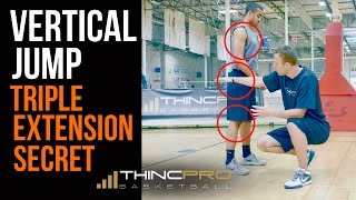 How to quotTriple Extensionquot Secret to INCREASE Vertical Jump and Dunk [upl. by Riannon]