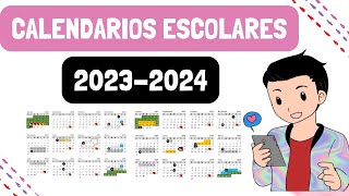 ESTOS SON LOS CALENDARIOS PARA EL CICLO ESCOLAR 20232024 [upl. by Kilmarx]