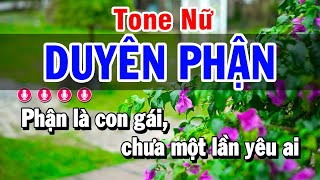 Karaoke Duyên Phận Nhạc Sống Tone Nữ  Mai Lan [upl. by Rebhun]