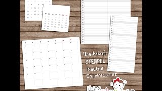 Kalender erstellen mit Silhouette Studio [upl. by Anselmi]