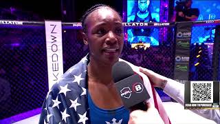 Claressa Shields SmartCage Interview  PFL vs Bellator Post Fight [upl. by Kristianson309]