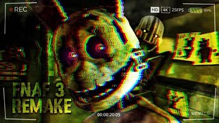 🔴LIVE ON  📢 FNAF 3 REMAKE  Vamos fazer serviço de segurança [upl. by Draneb730]