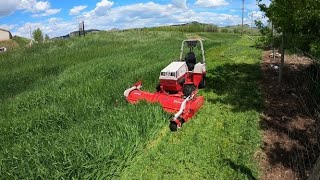 Ventrac 4500Z w 72quot FastCut Flail Mower  Mowing 23 Tall Grass [upl. by Arvy]