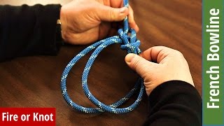 Knot Instruction  French Bowline  Loop knots [upl. by Etak]