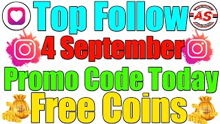 4 September 2024  Top Follow Promo Code Today  Free Coins [upl. by Attirehs]