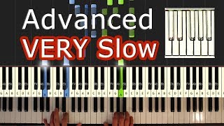 Mozart  Turkish March Rondo Alla Turca  VERY SLOW Piano Tutorial Easy  How To Play Synthesia [upl. by Gabie]