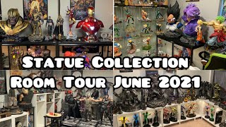 Flankster117 Mancave 20 Statue Collection Tour June 2021 [upl. by Emelia12]