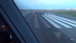 Airbus A330300 Cockpit Landing at Newark KEWR [upl. by Dumas]