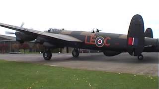 Avro Lancaster NX611 Just Jane Taxi Run [upl. by Eydnarb127]