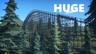 Boring Terrain Wooden Coaster  Planet Coaster POV [upl. by Anirbac]