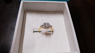 Candere kalyan jeweller 18k diamond ring unboxing [upl. by Doralin590]