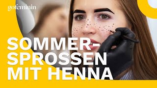 Natürliche Sommersprossen mit Henna So gelingt der Look [upl. by Riamu]