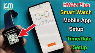 Connect HW22 Plus Smartwatch To Wearfit Pro App  Hw22 plus smart watch time Setting Wearfit pro app [upl. by Jodee751]