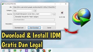 Cara Mudah Download amp Install IDM Gratis dan Legal  internet download manager [upl. by Ahsahs]