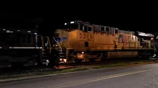 Norfolk Southern 191 WUP Power Helping Mixed Freight Train [upl. by Budding]