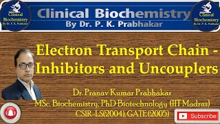 Inhibitors of ETC and Oxidative phosphorylation Uncouplers [upl. by Moule]